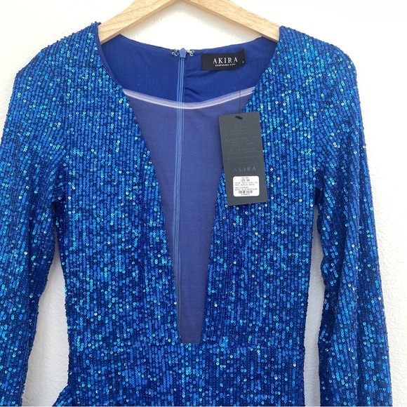 Akira Yours Truly High all Sequin Maxi Dress Size M - Picture 7 of 10